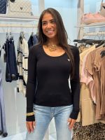 Guess Active - Colette Ls Rib Top - Zwart