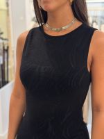 Guess - Sl Bn Sheer Mix Jacquard Jenay - Zwart