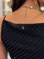 Guess - Sl Francine Smock Hotfix Dress - Zwart