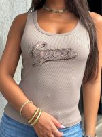 Guess - SL Malika Logo Tank Top - Beige