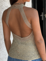 Guess - SL MN Pointelle Stitch Serina - Goud