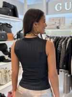 Guess - SL V-Neck Marilena Top - Zwart