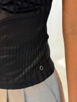 Guess - SL V-Neck Marilena Top - Zwart