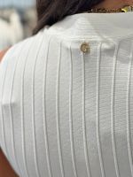 Guess - Sl Vn Amber Swtr Dress - Wit