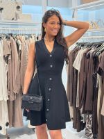 Guess - Sl Vn Amber Swtr Dress - Zwart