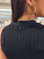 Guess - Sl Vn Amber Swtr Dress - Zwart