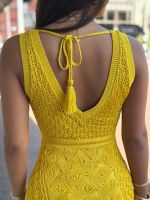 Guess - SL VN Ellie Pointelle Mixed Ma - Geel