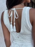 Guess - SL VN Ellie Pointelle Mixed Ma - Wit