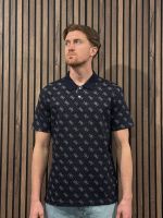 Guess - Ss All Over 4G Jacqaurd Polo - Blauw