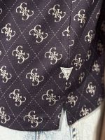 Guess - Ss All Over 4G Jacqaurd Polo - Blauw