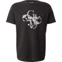 Guess - Ss Bsc Crafted Bird Tee - Zwart