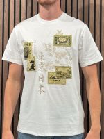 Guess - Ss Bsc Japanese Stamps Tee - Wit