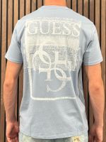 Guess - Ss Bsc Painters Tee - Blauw
