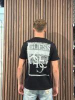 Guess - Ss Bsc Painters Tee - Zwart