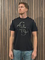 Guess - Ss Bsc Shimmer Quattro G Tee - Zwart