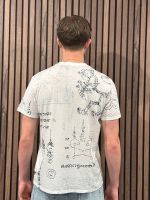 Guess - Ss Bsc Southeast Burnout Tee - Wit