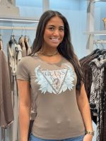 Guess - Ss Cn Flower Triangle Tee - Bruin