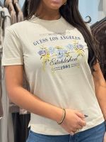 Guess - Ss Cn Flowers Guess Box Tee - Beige