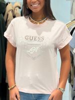 Guess - Ss Cn La Stars Tee - Roze