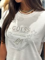 Guess - Ss Cn La Stars Tee - Wit