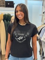 Guess - Ss Cn La Stars Tee - Zwart