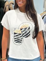 Guess - Ss Cn Popcorn Tee - Wit
