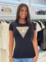 Guess - SS CN Snake Triangle Tee - Zwart