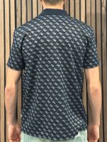 Guess - Ss G Jacquard Polo - Blauw