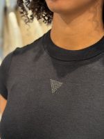 Guess - SS Licia Mock NK Top - Zwart