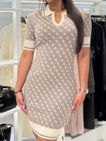 Guess - SS Lise 4G Logo Polo STWR Dress - Beige