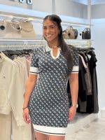 Guess - SS Lise 4G Logo Polo STWR Dress - Blauw