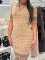Guess - SS Lise 4G Logo Polo STWR Dress - Bruin