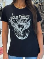 Guess - Ss Love Struck Easy Tee - Zwart