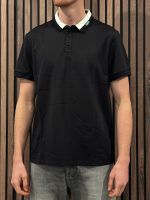Guess - Ss Paul Guess Collar Polo - Zwart