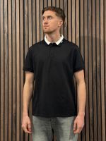 Guess - Ss Paul Guess Collar Polo - Zwart