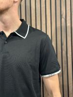 Guess - Ss Paul Pique Tipping Polo - Zwart