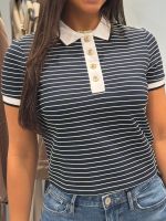 Guess - Ss Polo Nk Alphonsine Striped - Blauw