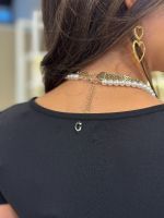 Guess - Ss Square Nk Evelina Top - Zwart