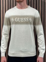 Guess - Geoffrey Cn Ls Logo Swtr - Beige