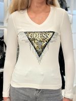 Guess - Ls Vn Triangle Tiger Tee - Wit