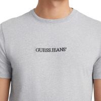 Guess Jeans - Gj Ss Cn Slim Logo Embro Tee - Grijs