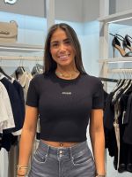 Guess Active - Carla Ss Knit Top - Zwart