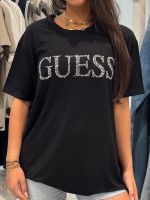 Guess - Guess Logo Long Ss Tee - Zwart