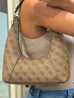 Guess - Calista Top Zip Shoulder Bag - Beige