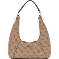 Guess - Calista Top Zip Shoulder Bag - Beige
