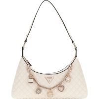 Guess - Everlee Top Zip Shoulder Bag - Wit