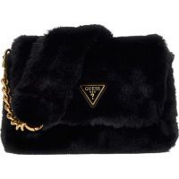 Guess - Samia Flap Shoulder Bag - Zwart