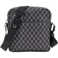 Guess - Torino Top Zip Crossbody Flat - Zwart