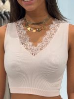 Guess - Raquel Lace Seamless Top - Roze