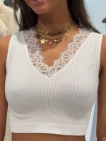 Guess - Raquel Lace Seamless Top - Wit